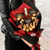 Bouquet  with Jack Daniels and chocolate photo