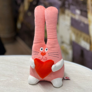 Pink Rabbit with Heart