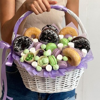 Sweet Basket with Donuts