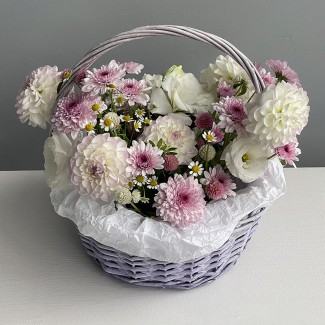 Basket of Flowers "Glaring...