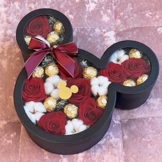 Mickey Mouse Box with Roses...