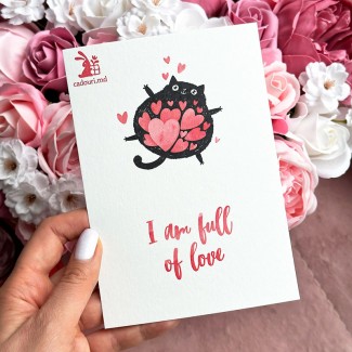 Felicitare "Cat Full of Love"