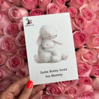Postcard "Bunny Mommy"