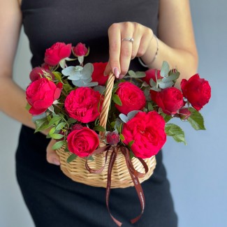 Flower Basket "Mini Rouge"