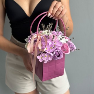Bag with Soap Flowers...