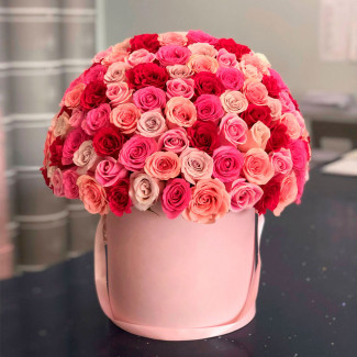 Flori în Сutie "Roz Romantic"